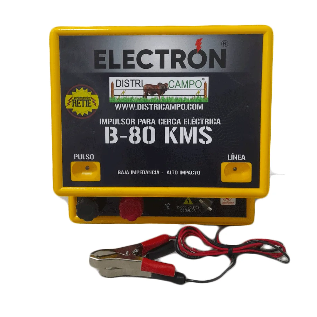 IMPULSOR PARA CERCA ELÉCTRICA 12 VOLTIOS - 80 KM