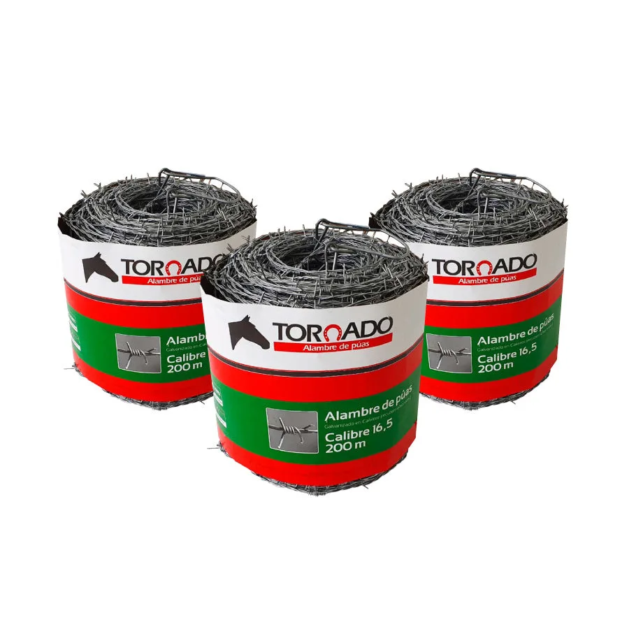 Alambre De Púas – Calibre 16.5 X 200 Mts