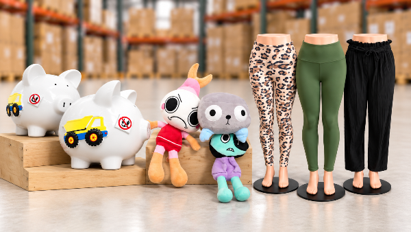 Ropa, accesorios de moda, juguetes y más | Lotes de excedentes nuevos con manifiesto de inventario