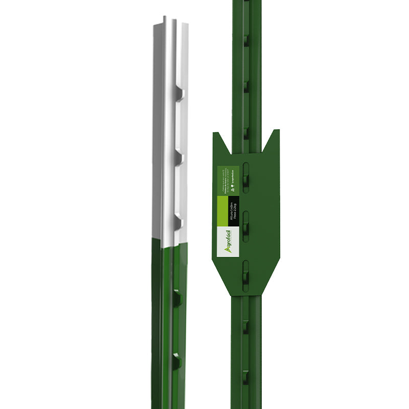 Poste de Acero Extra Largo 2.44m Agrofácil x 50 UND