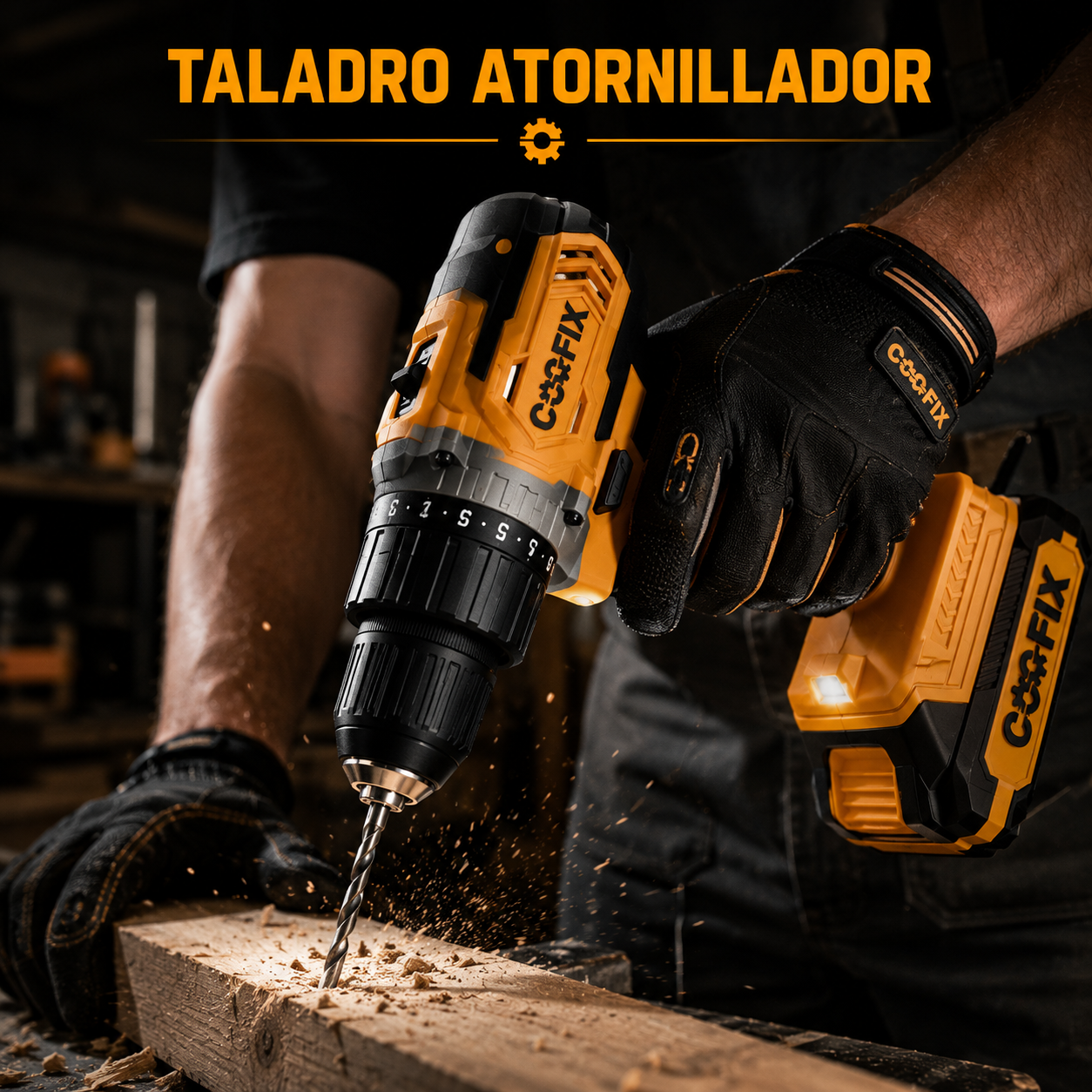 TALADRO DE IMPACTO INALAMBRICO COOFIX