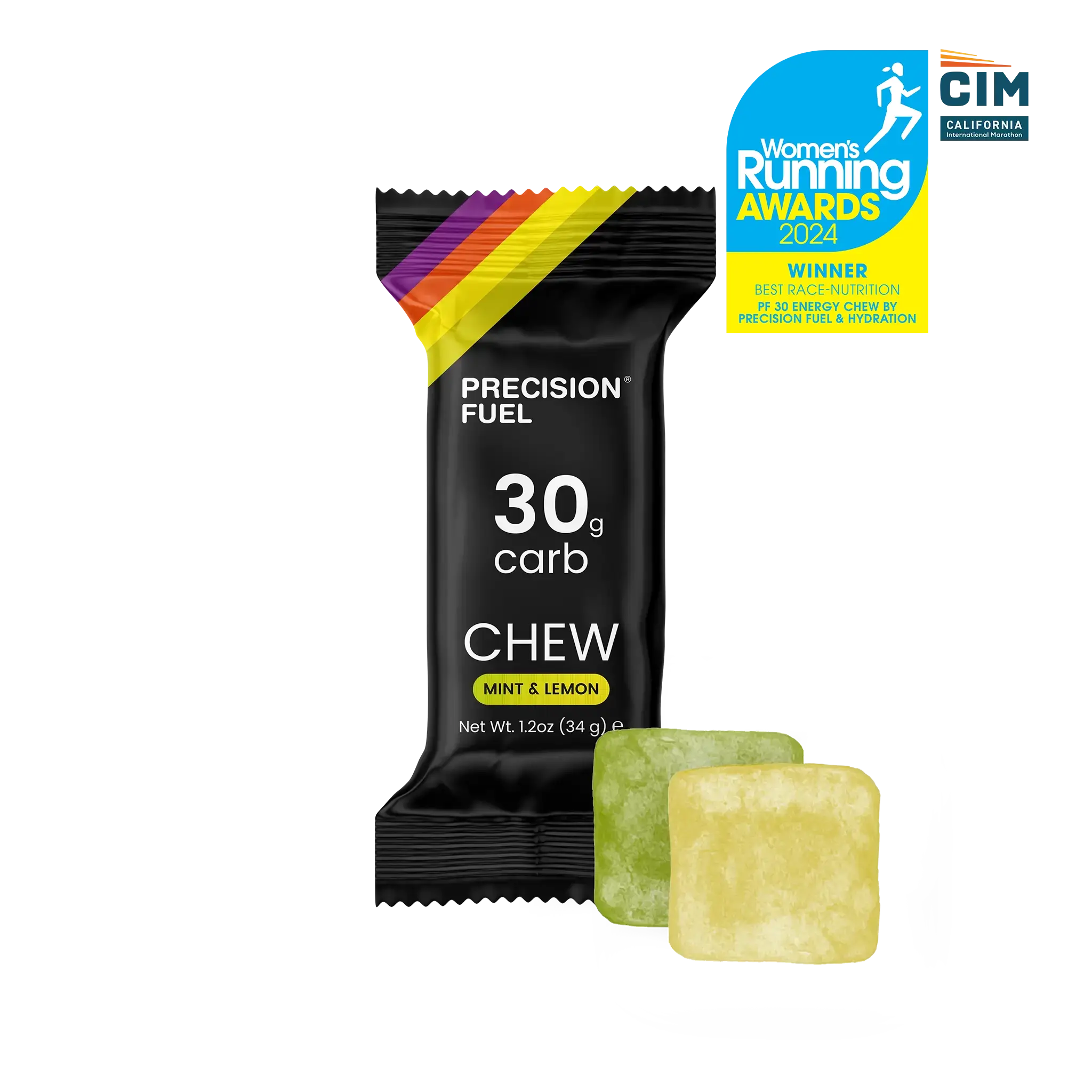 Barra Masticable Precision Fuel 30g (Menta y Limón)
