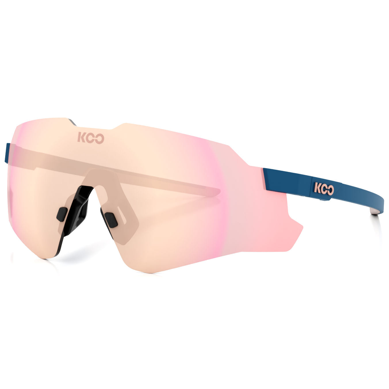 KOO Gafas de Sol - Nebula Photochromic - Midnight Blue Matt | Photochromic Rose Gold Mirror
