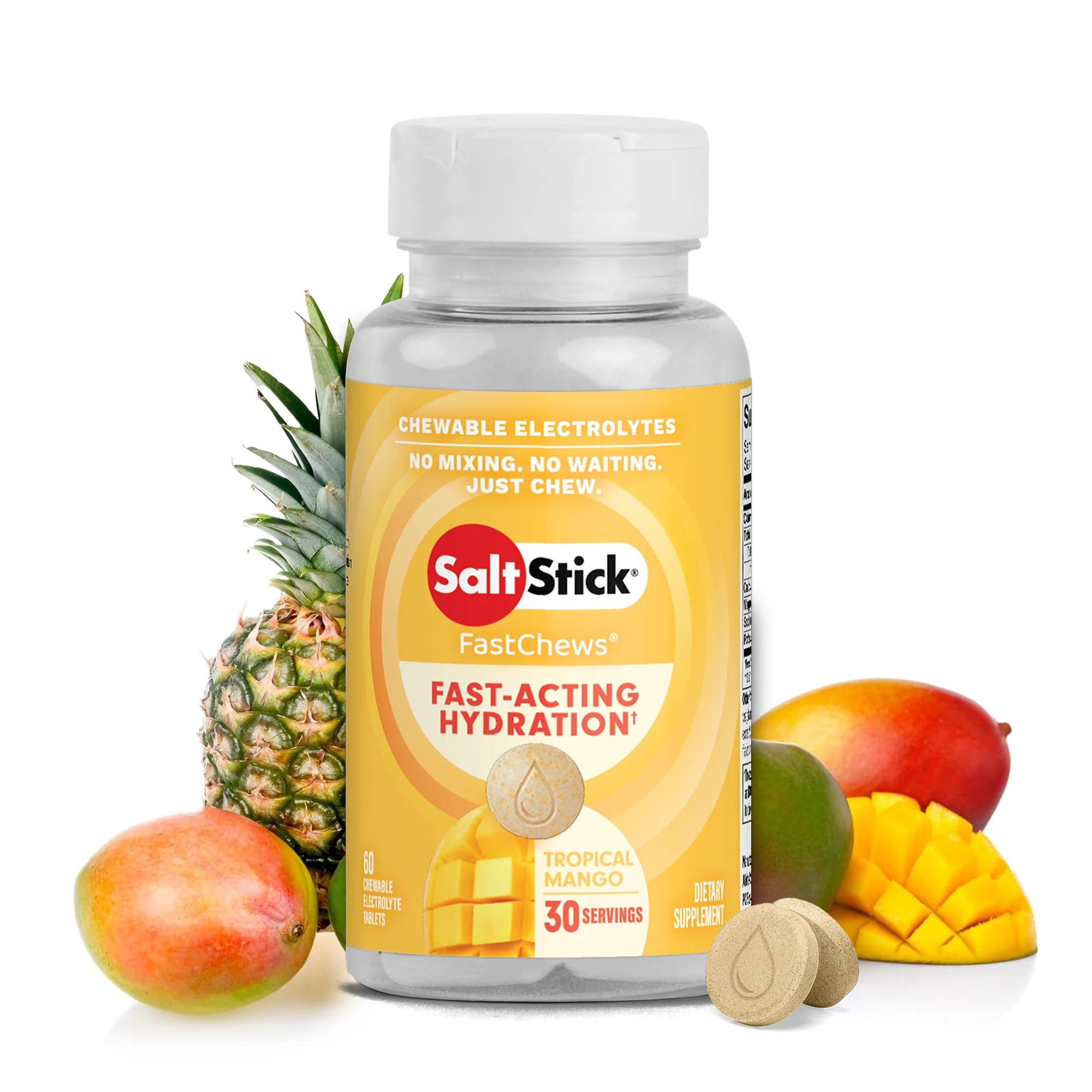 Pastillas de Sal Masticables - 60 pastillas (Mango Tropical)