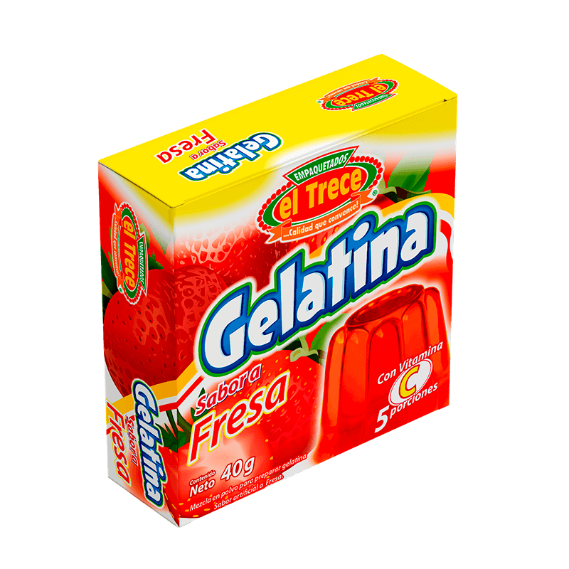 Gelatina fresa 40g