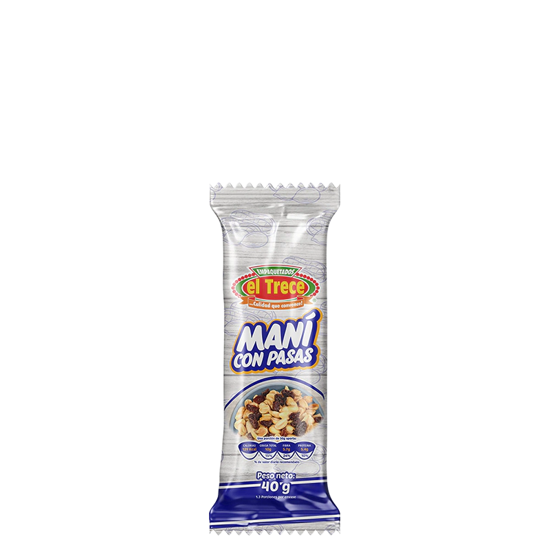 Maní con pasas 40g