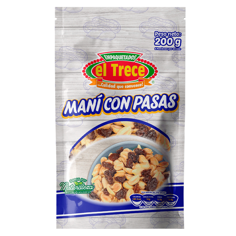 Maní con Pasas