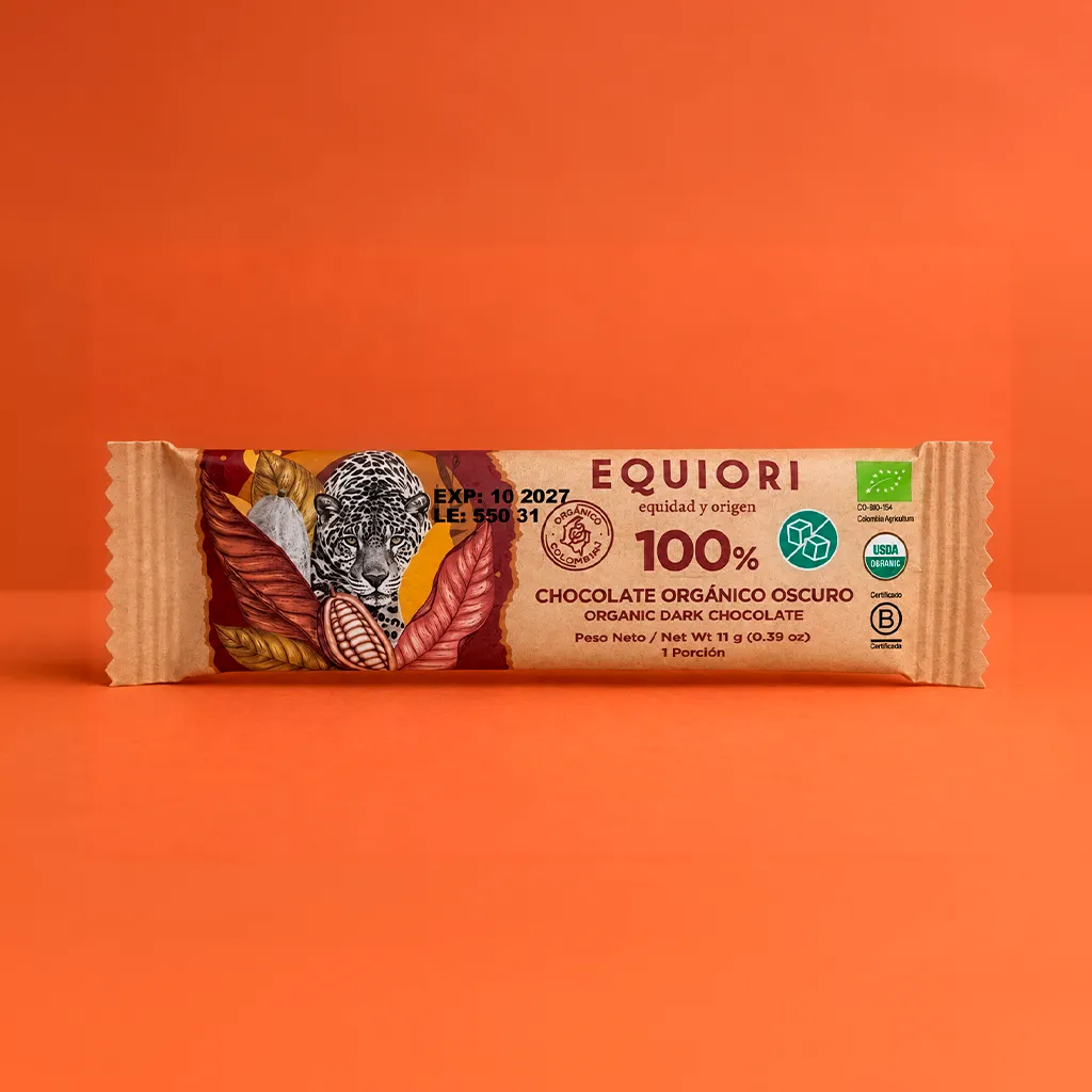 Chocolatina Equiori 100% Cacao Orgánico – 11 g