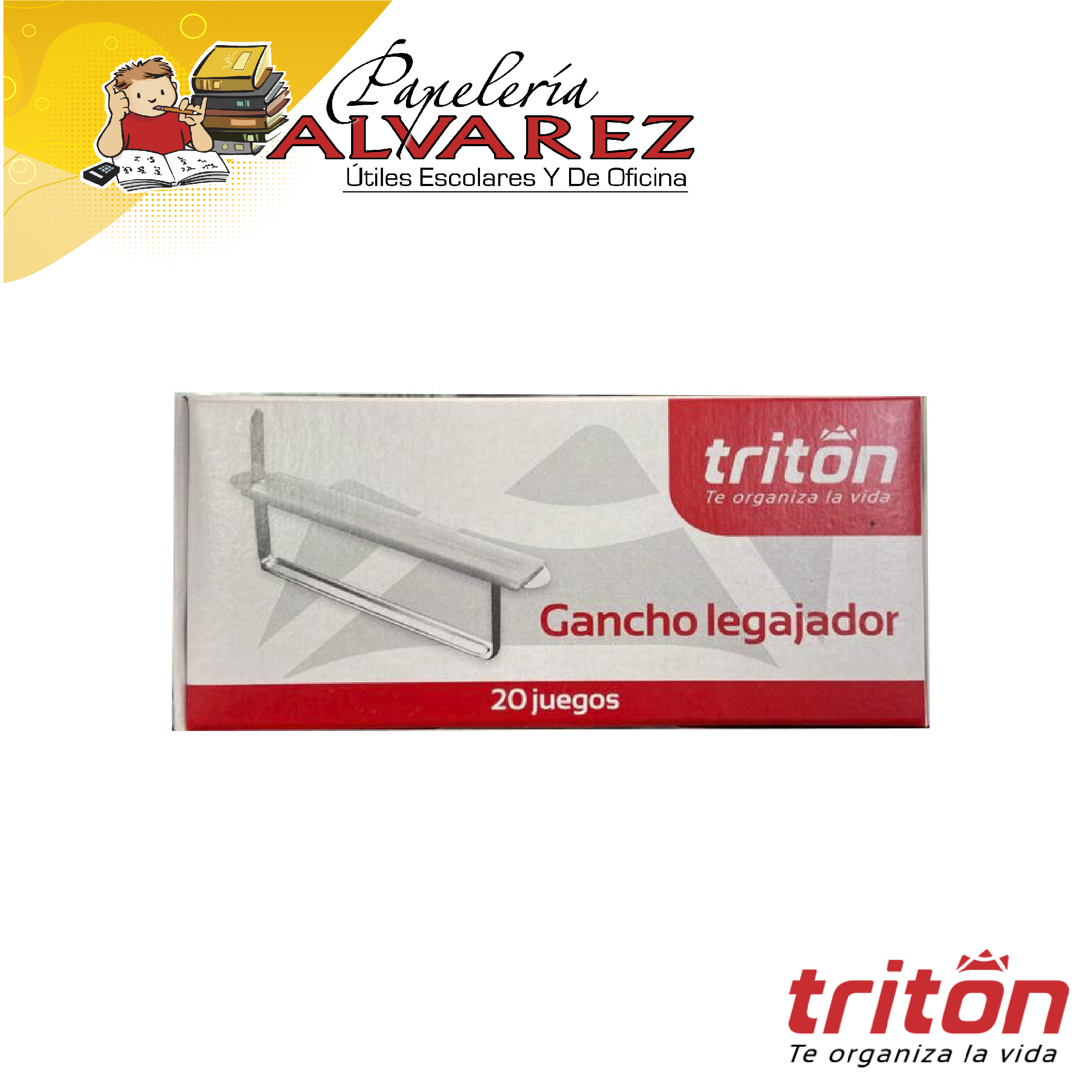 GANCHO LEGAJADOR X 20 TRITON CAJA