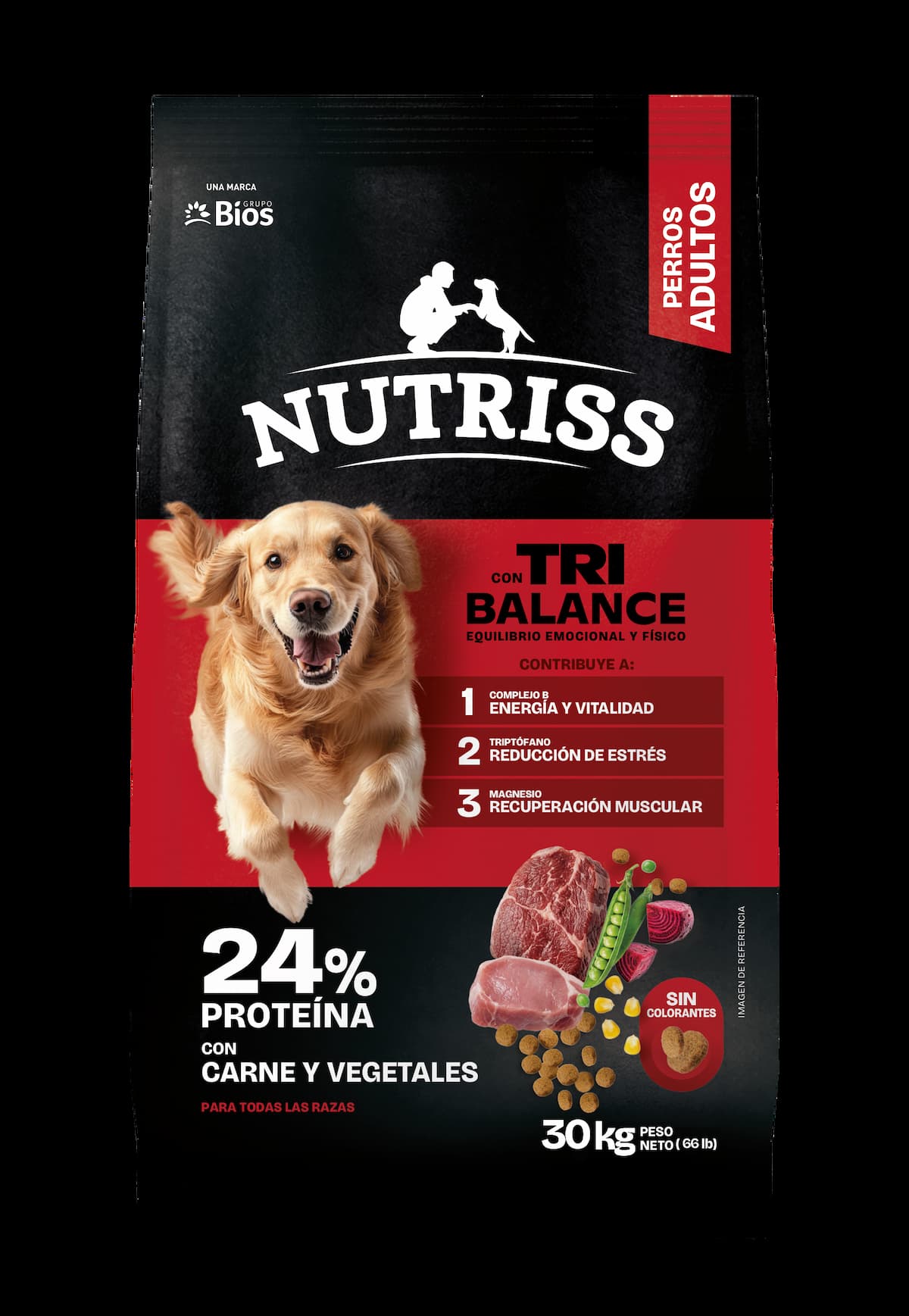 Nutriss Adulto Tribalance Carne/Vegetalestalesales 30Kg
