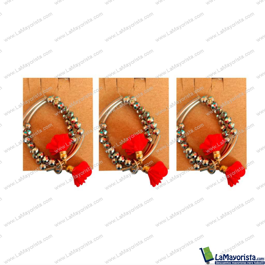 Pulsera en acero y Murano