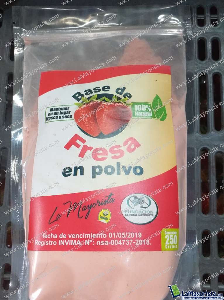 Fresa en polvo x 500 gr