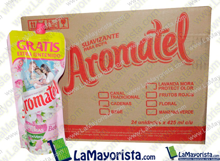 SUAVIZANTE PARA ROPA  AROMATEL  X 425 ML