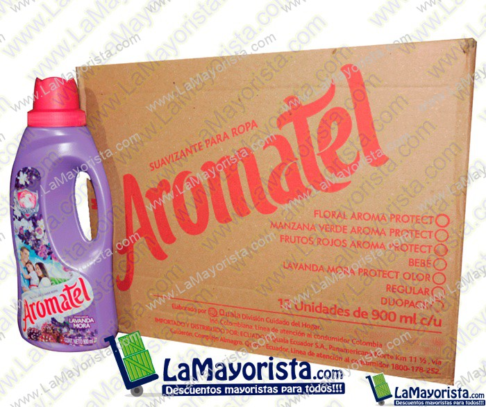 SUAVIZANTE PARA ROPA AROMATEL  X 900 ML