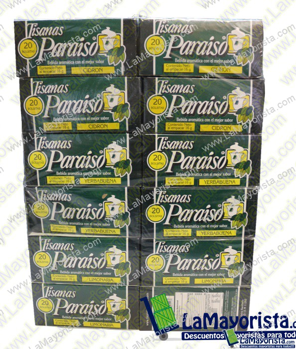 AROMATICA EL PARAISO X 20 BOLSITAS