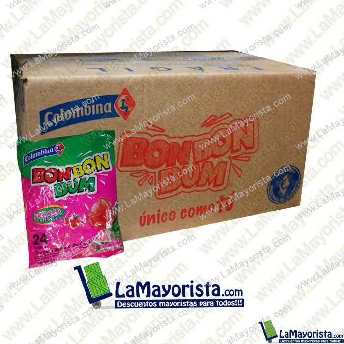 BON BON BUM  COLOMBINA X 24 UNIDADES/BOLSA
