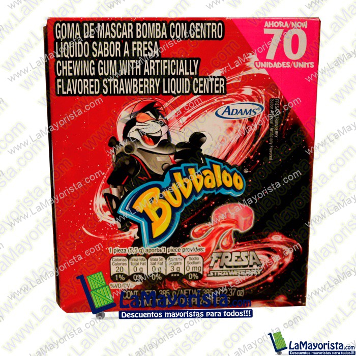 CHICLE BUBBALOO X 70 CHICLES