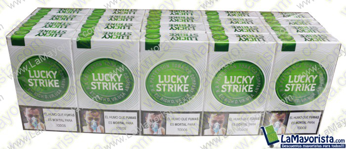 CIGARRILLOS LUCKY WHITE GIN X 10 CAJETILLAS