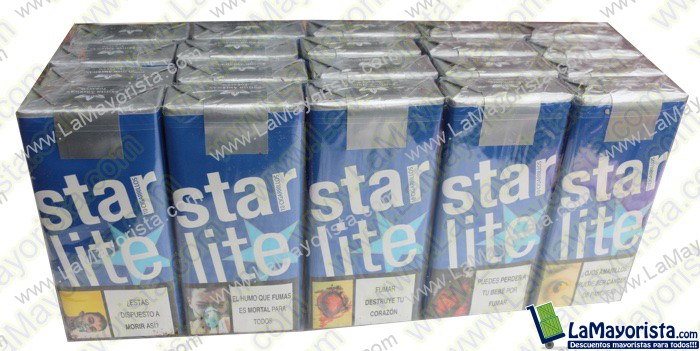 CIGARRILLOS STARLITE AZUL X 10 CAJETILLAS