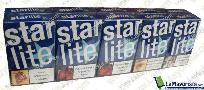 CIGARRILLOS STARLITE AZUL X 20 CAJETILLAS