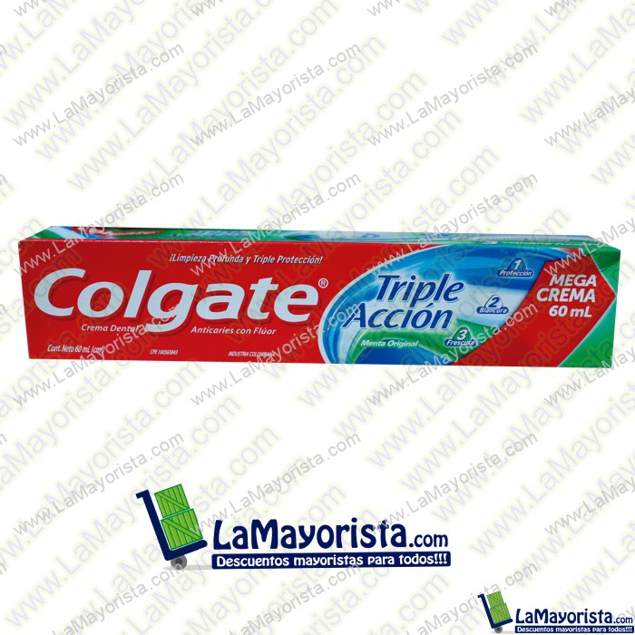 CREMA DE DIENTES TRIPLE COLGATE TRIPLE X 60 CREMA DENTAL