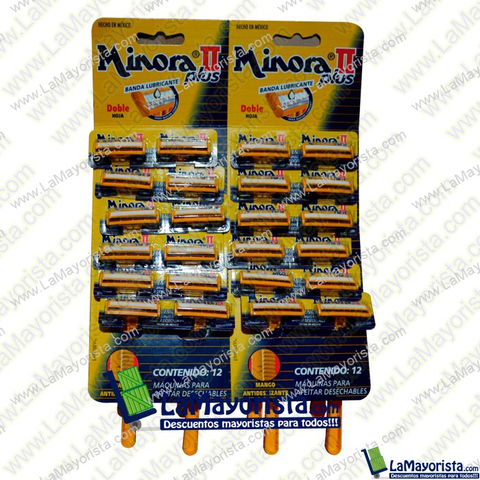 CUCHILLA DE AFEITAR  MINORA X 24 CUCHILLA