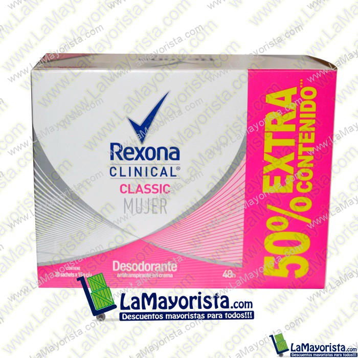 DESODORANTE HOMBRE REXONA CLINICAL X 18 SOBRES