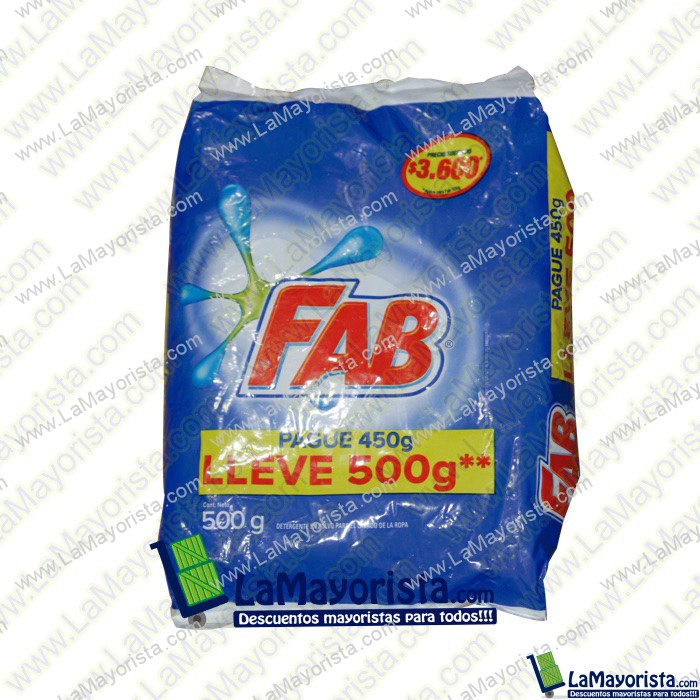 DETERGENTE FAB X 500 GR