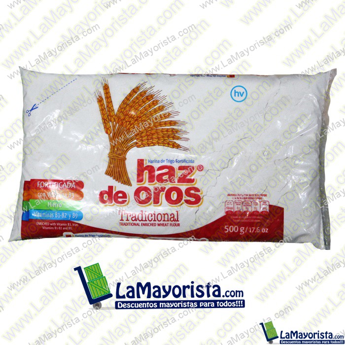 HARINA DE TRIGO HAZ DE OROS X 500 GR