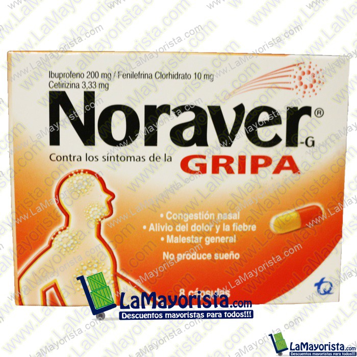 TABLETAS NORAVER X 8 CAPSULAS