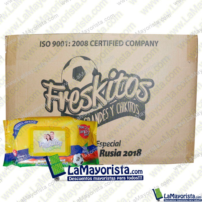 PAÑITOS HUMEDOS FRESKITOS X 102 PAÑITOS