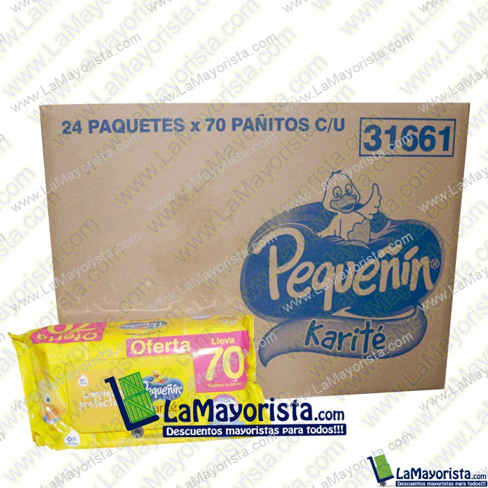PAÑITOS HUMEDOS PEQUEÑIN X 70 PAÑITOS