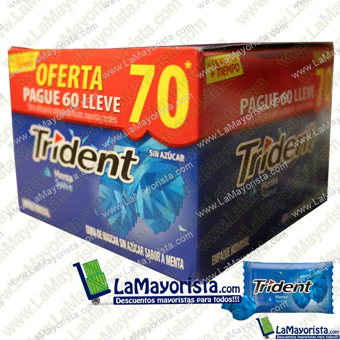 CHICLES TRIDENT SOBRE X PIEZA
