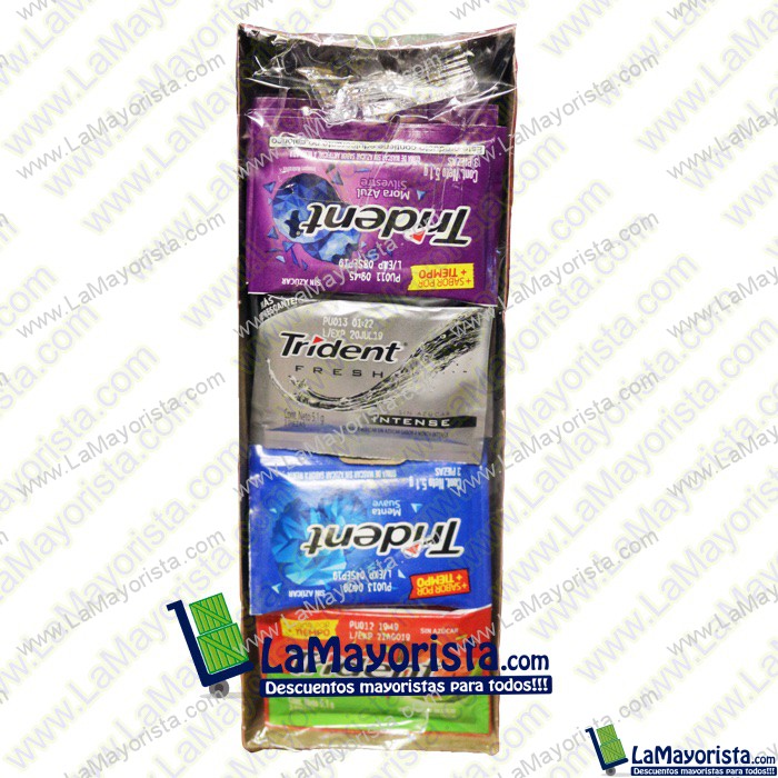 CHICLES TRIDENT SOBRE X 3 PIEZAS