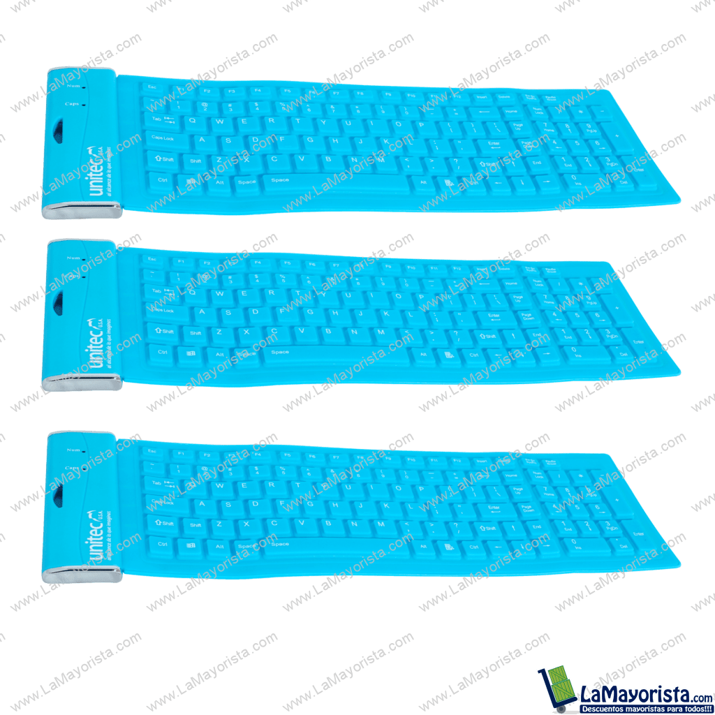 Teclado Flexible Azul