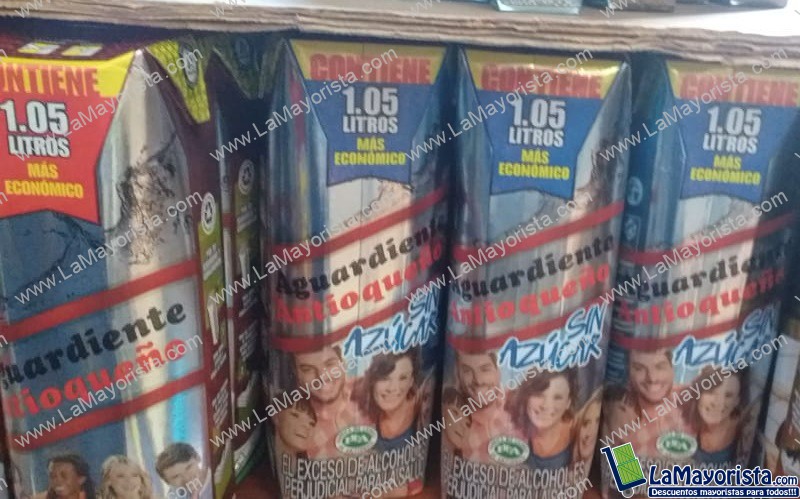 Aguardiente sin azucar 1.05 Litros tetra