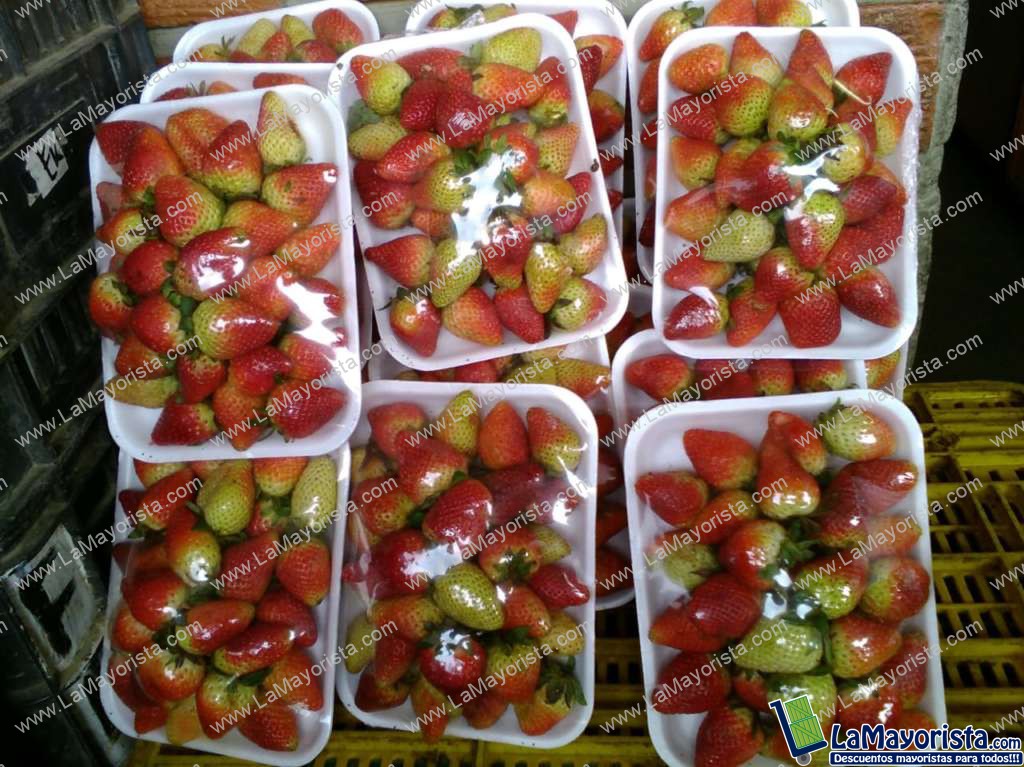 Bandeja fresas de tercera