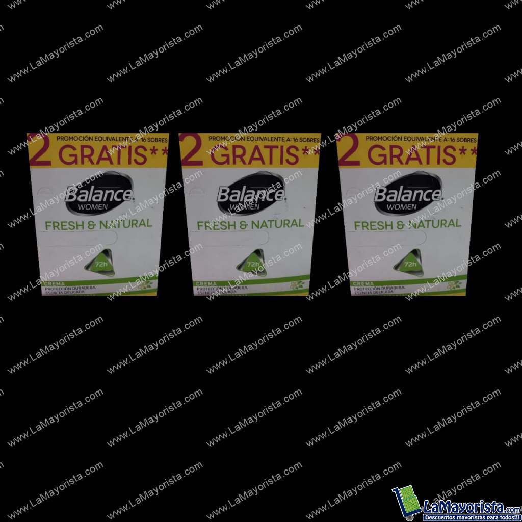 Balance desodorante caja x 18 sobres