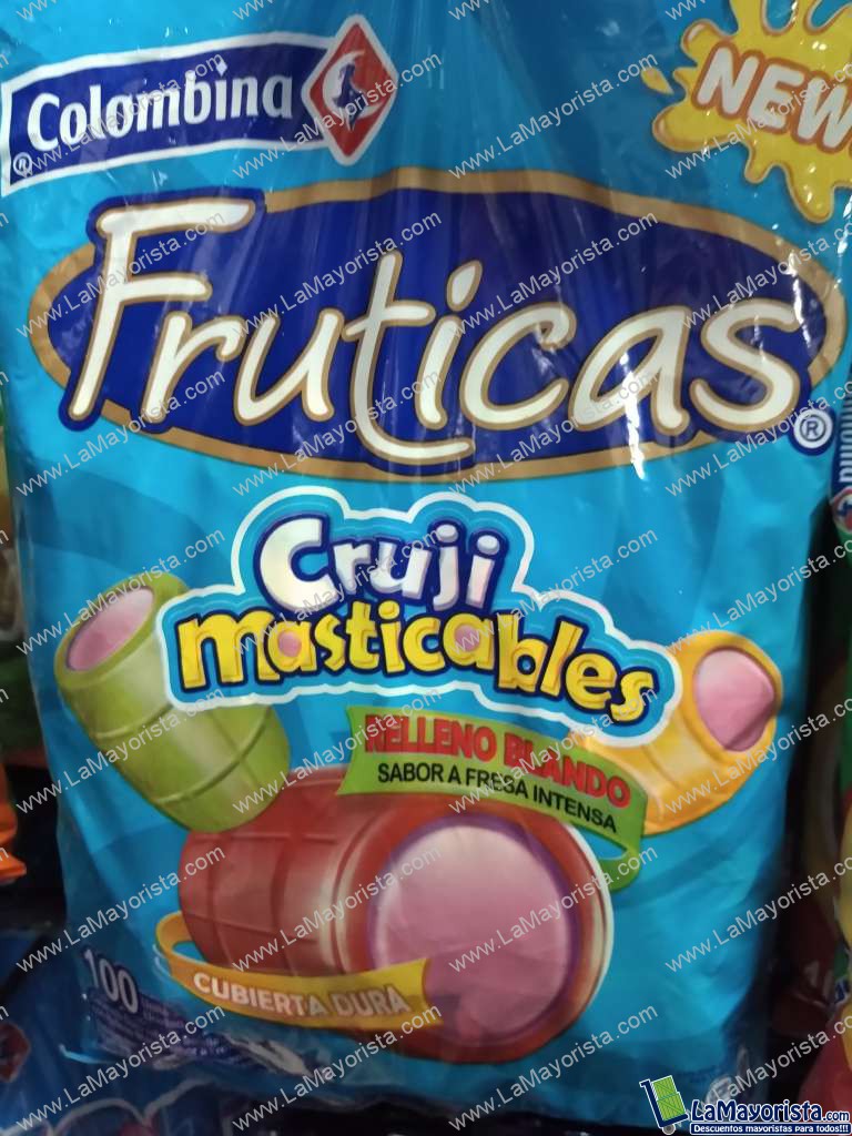 Fruticas cruji masticables paquete x 100 unidades