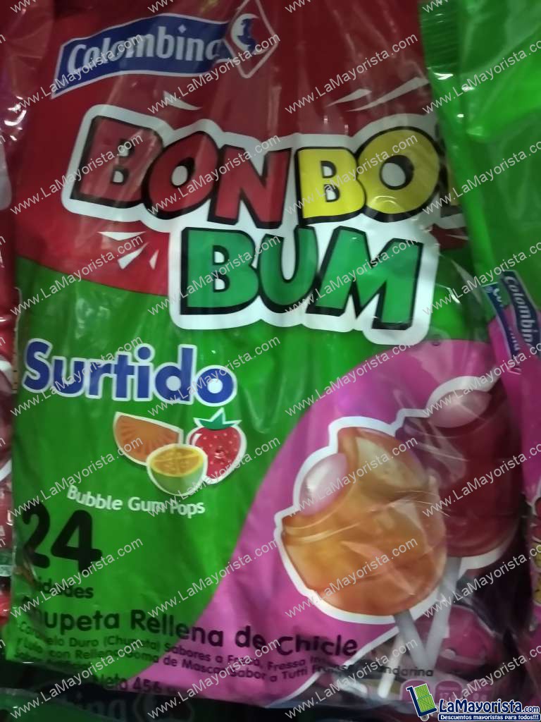 Bonbon bum paquete surtido x 24 unidades