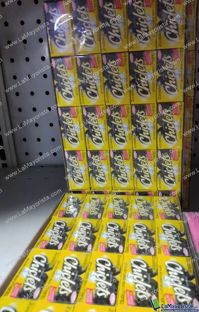 Chiclets Adams caja x 100 unidades
