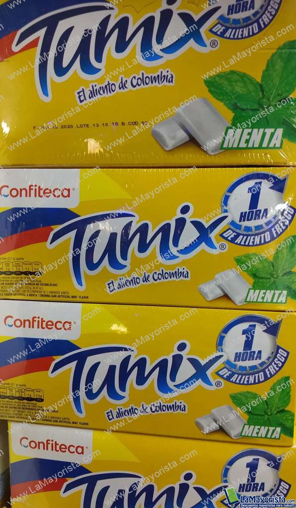 Tumix menta caja x 100 unidades