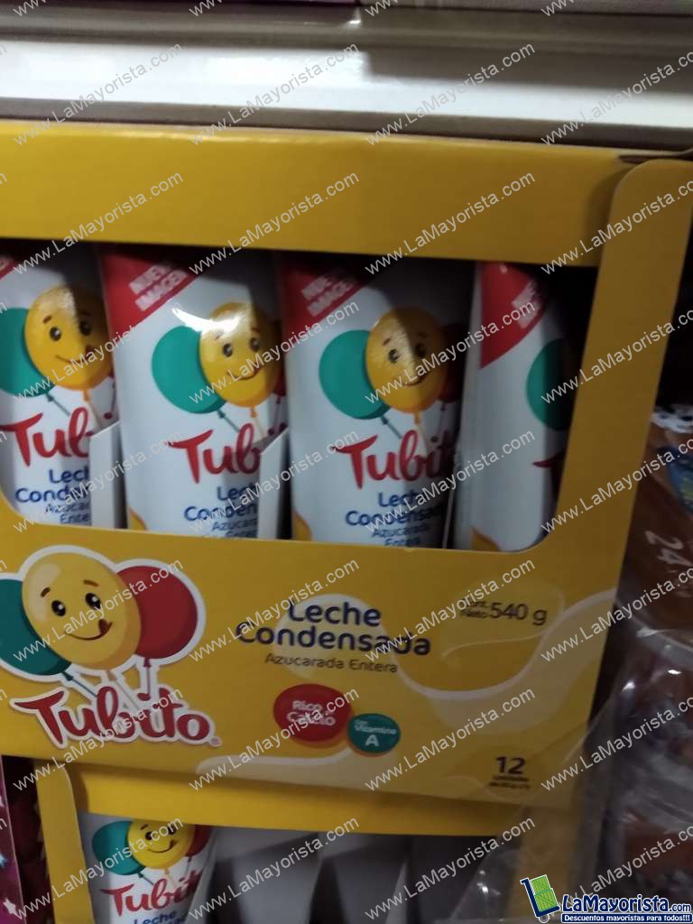 Leche condensada tubito caja x 12 unidades