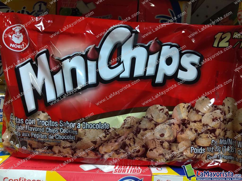 Minichips chocolate paquete x 12 unidades