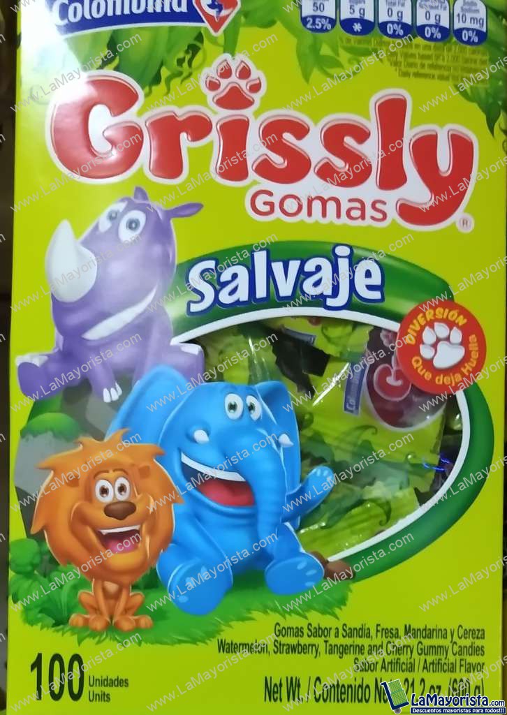 Grissly gomas x 100 unidades