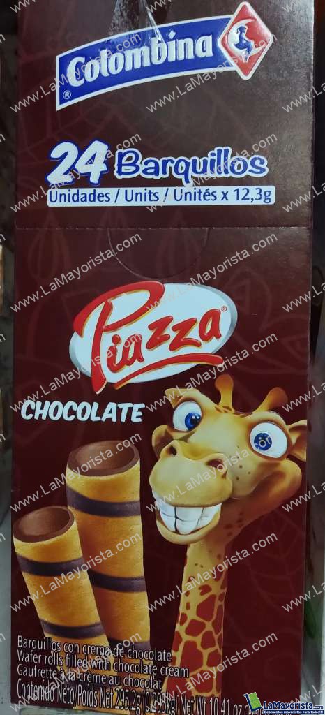 Piazza chocolate x 24 barquillos