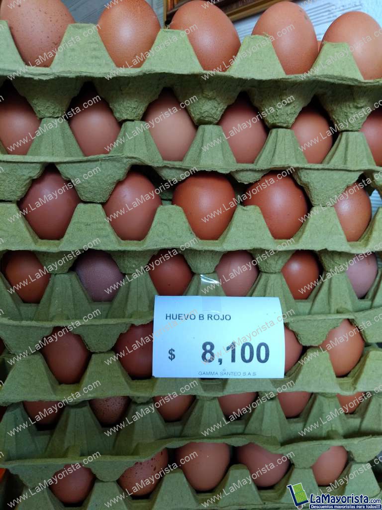 Huevos tipo B rojos x 30unid
