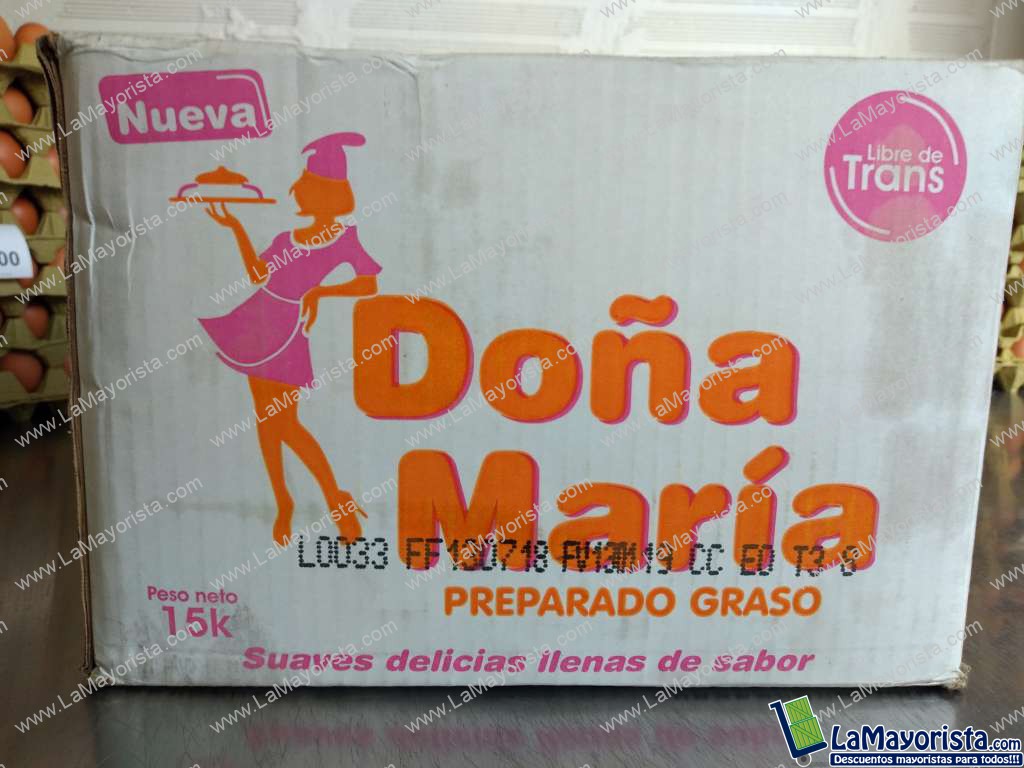 Margarina preparado graso x 15kg