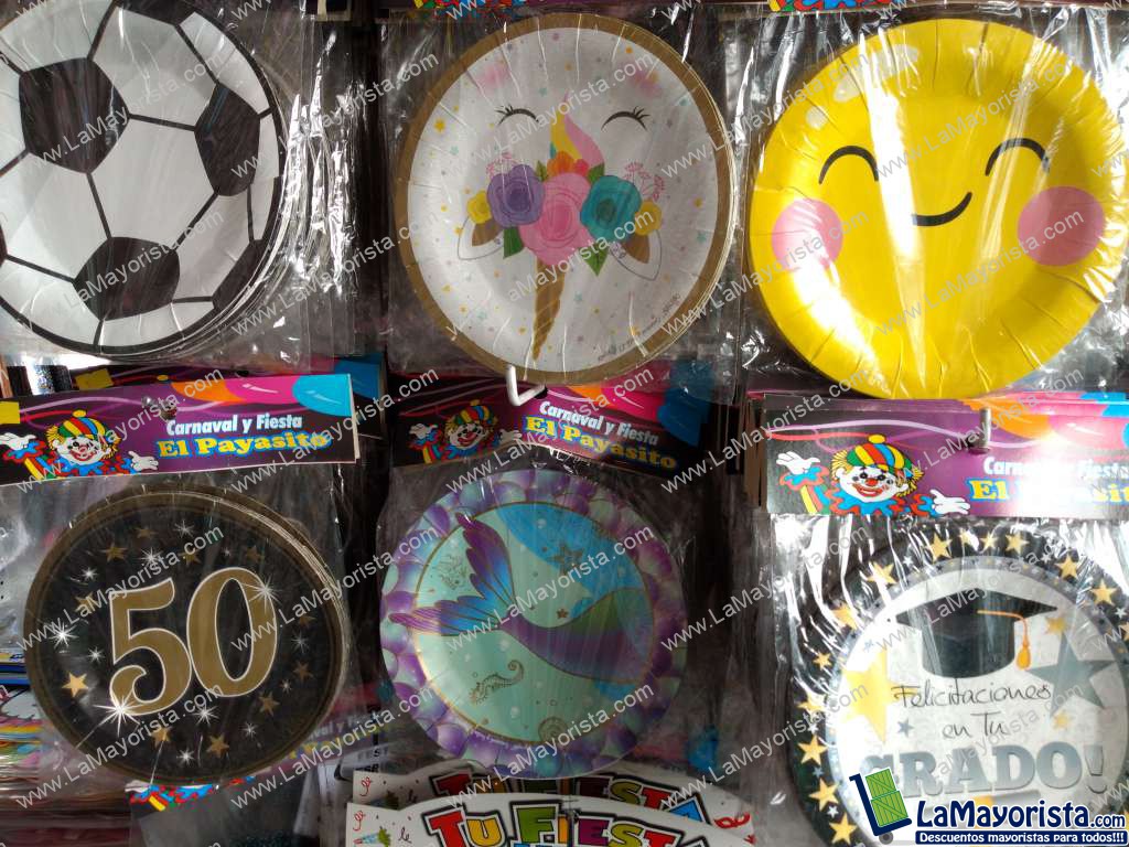 Plato de cartón para piñatas x 10 unidades