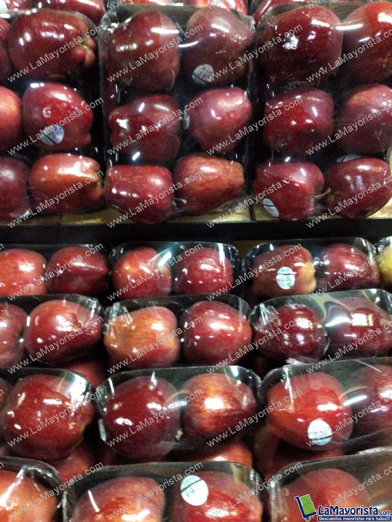 Manzana  roja bandeja